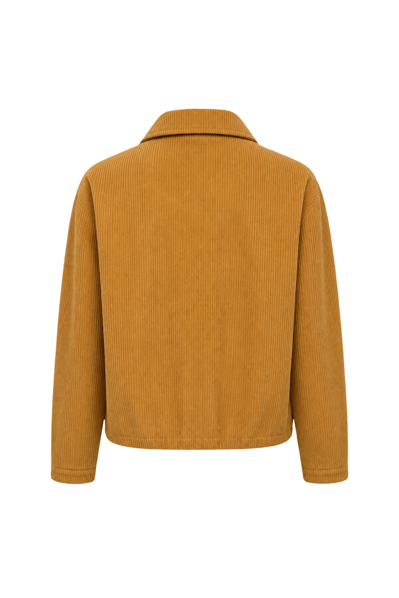1990s Tan Corduroy Jacket - Back View
