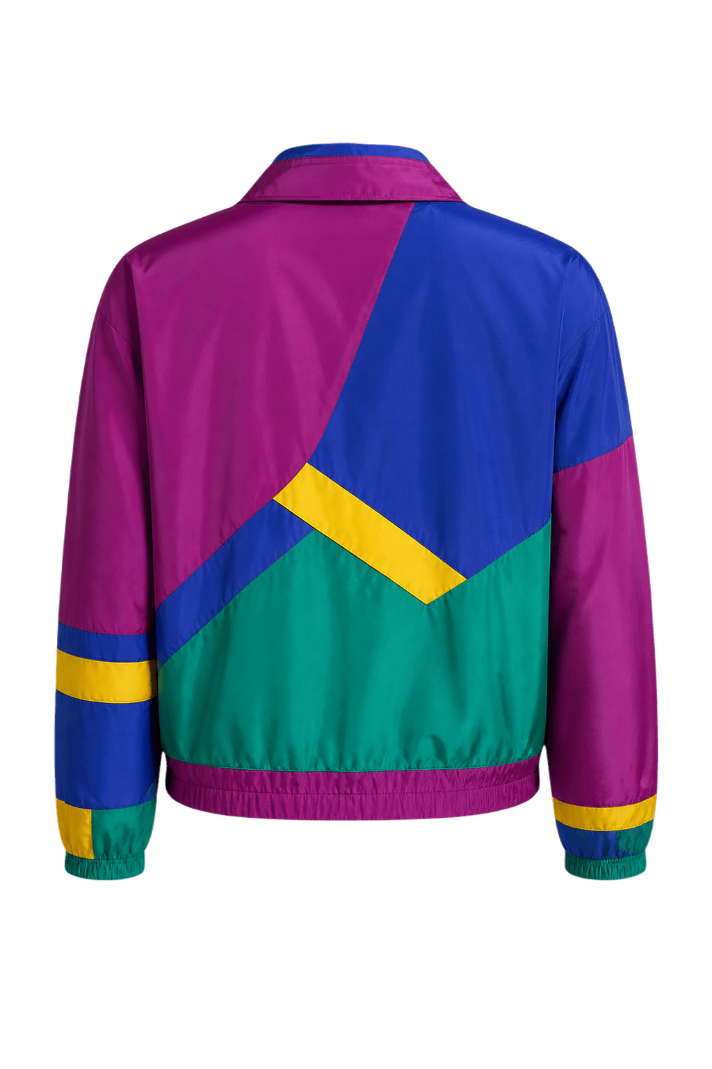 1980s Purple Nylon Windbreaker - Back View