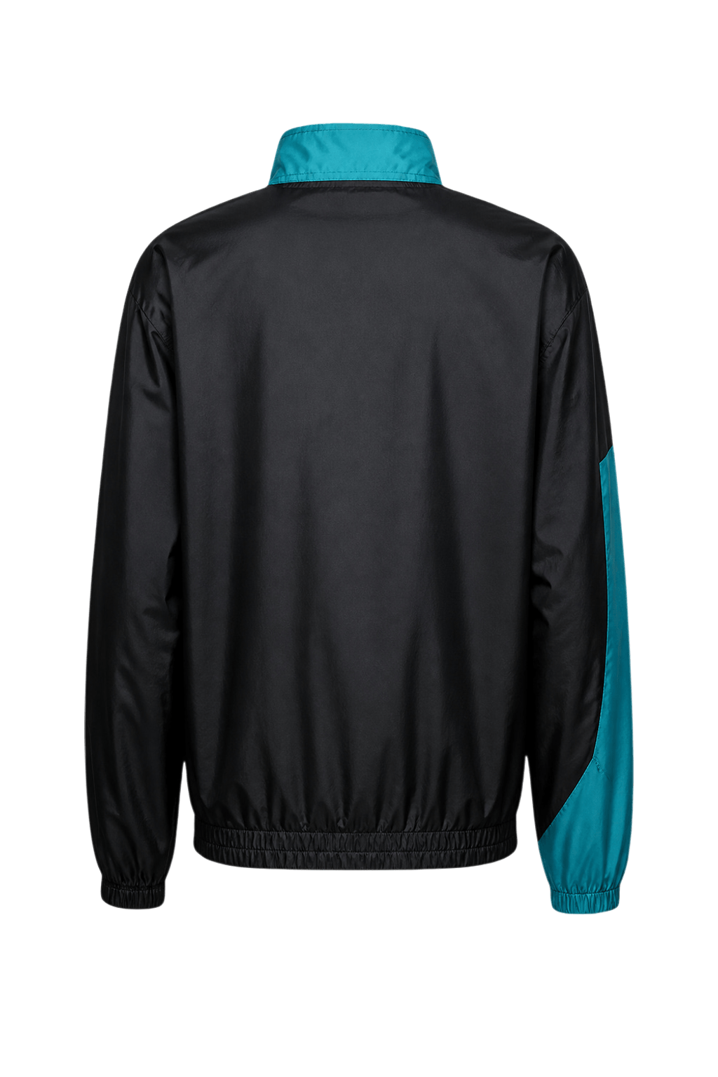1980s Black Nylon Jacket - Back View