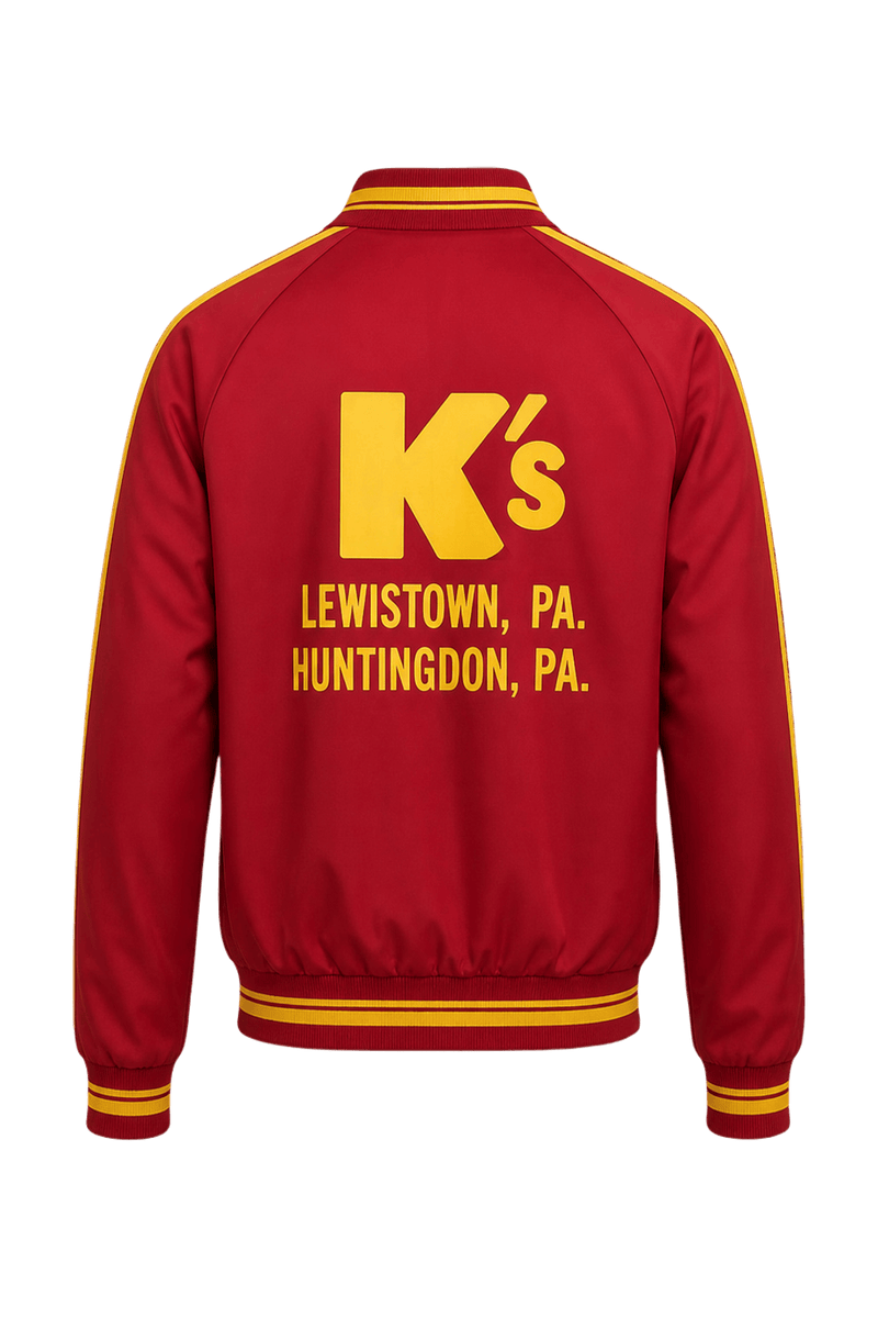 1990s Red Synthetic Jacket - Back View