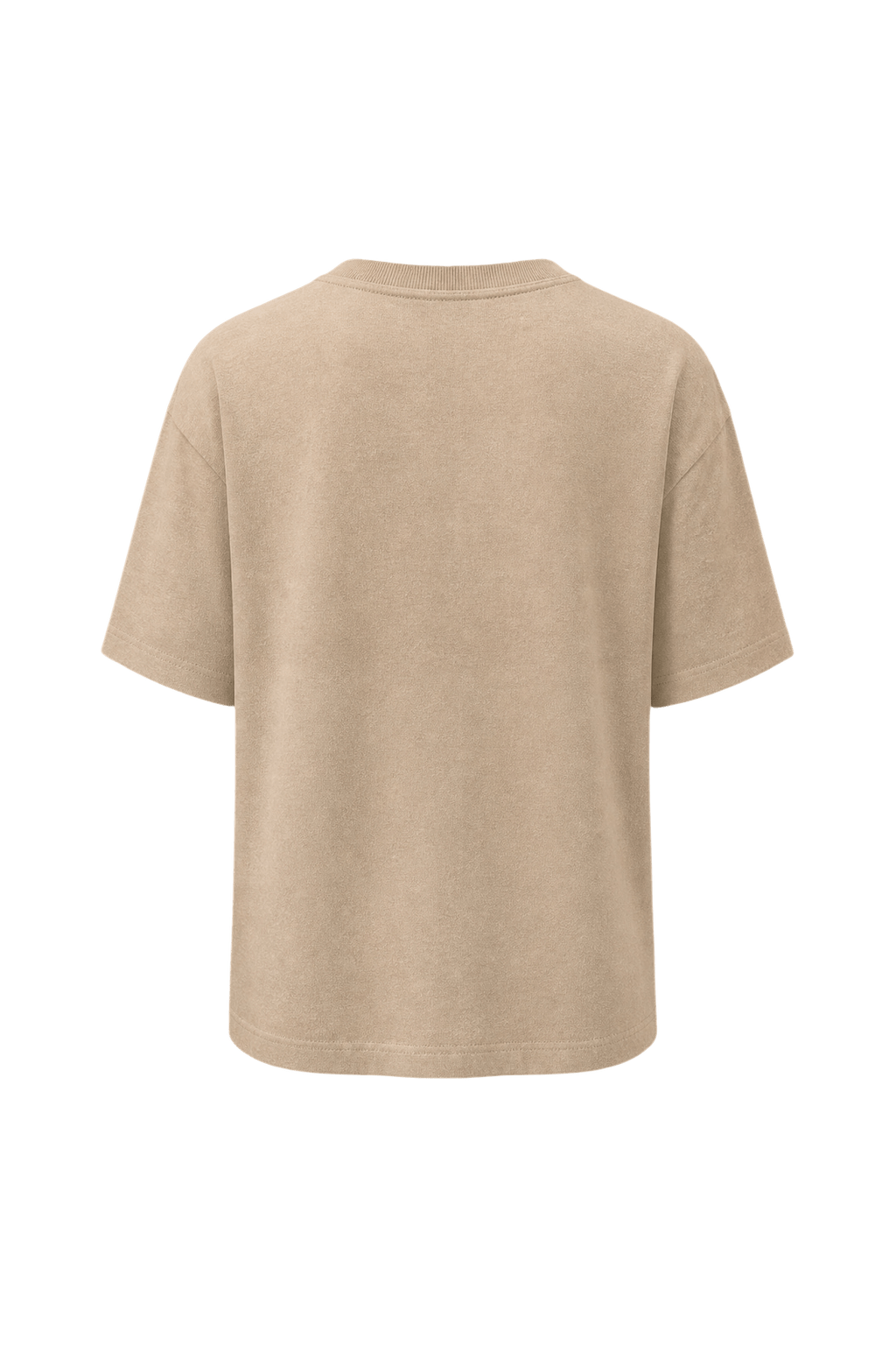 1990s Tan Cotton T-Shirt - Back View