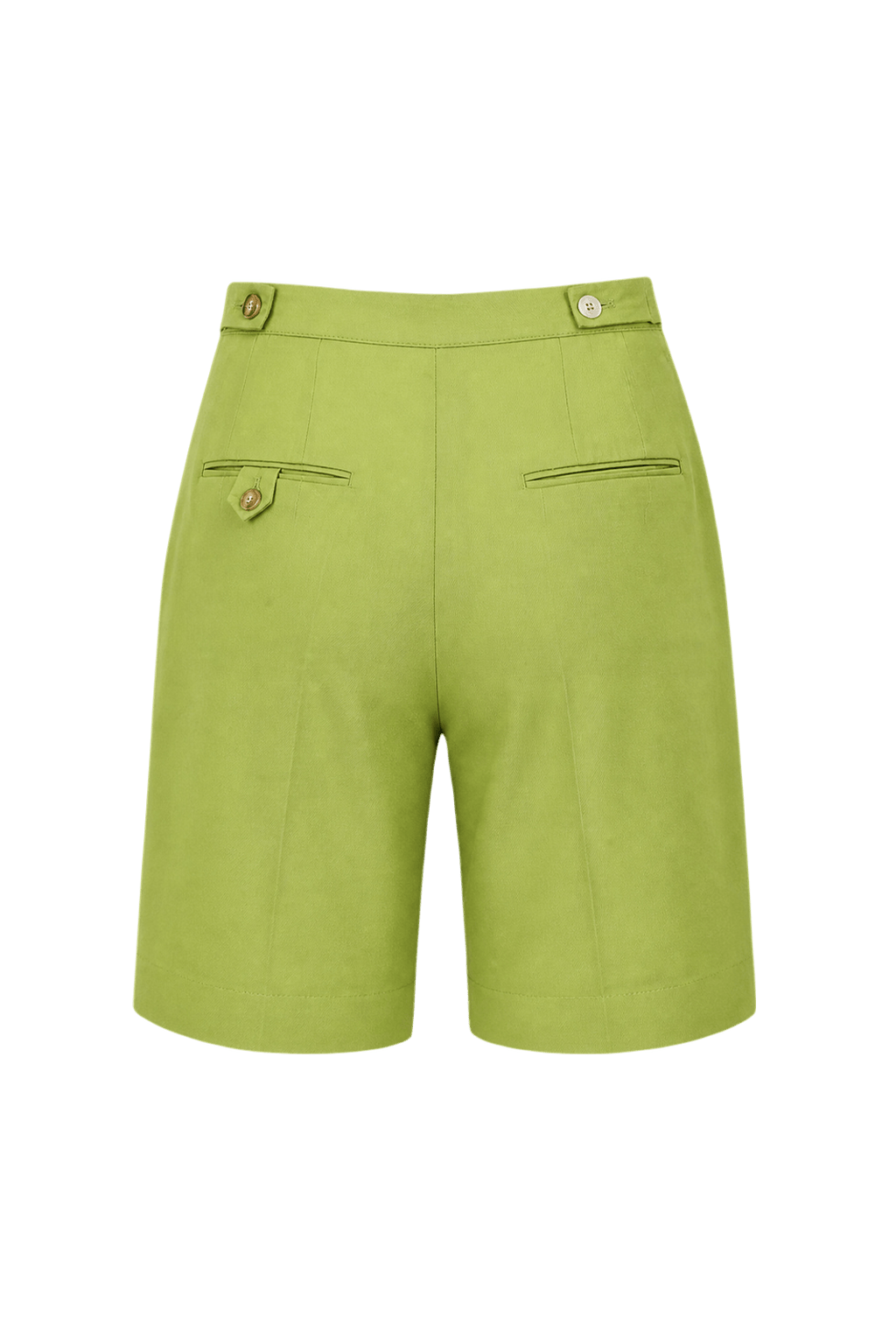 1960s Light Green Cotton Shorts - Back View