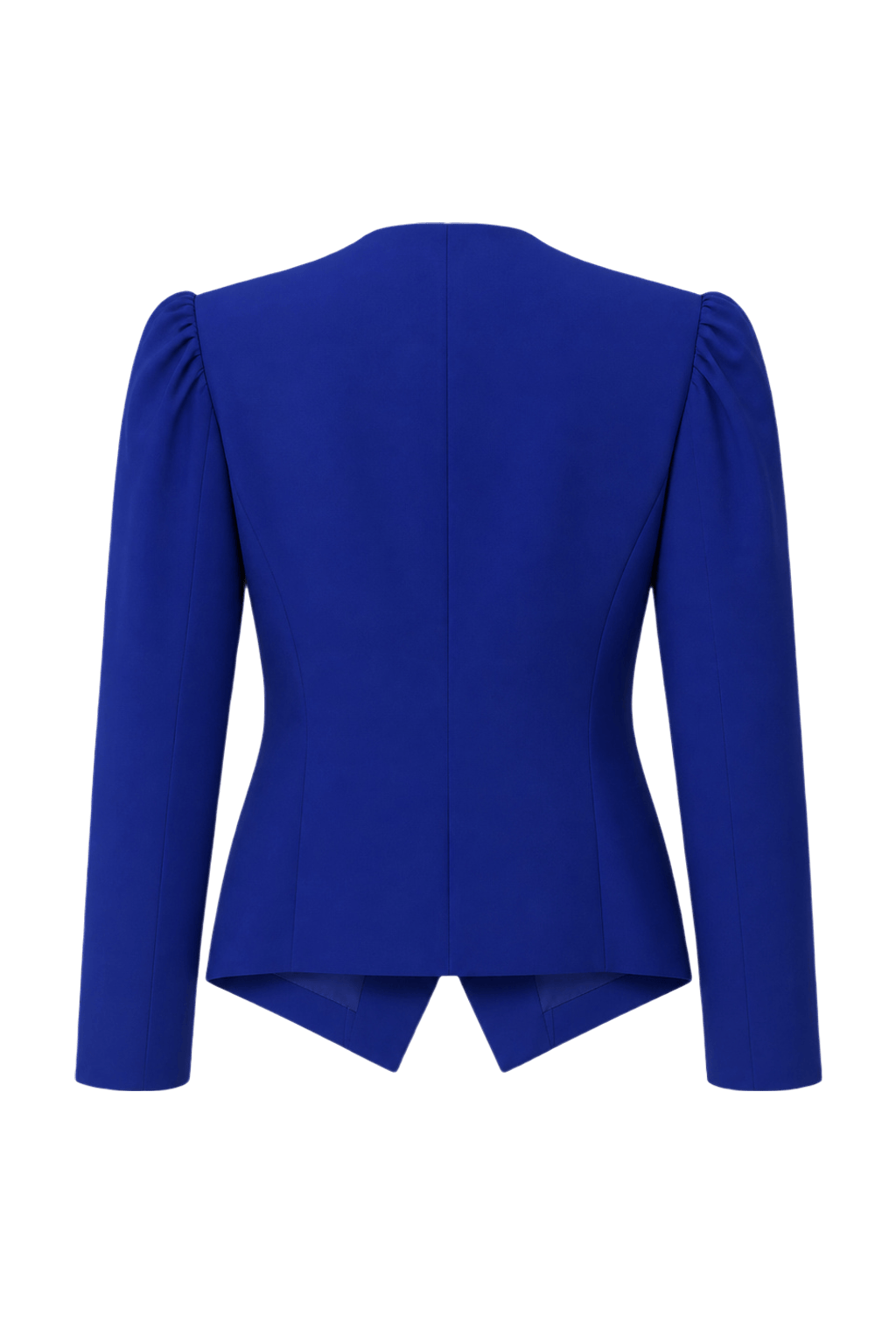 1980s Blue Wool Blend Jacket - Back View