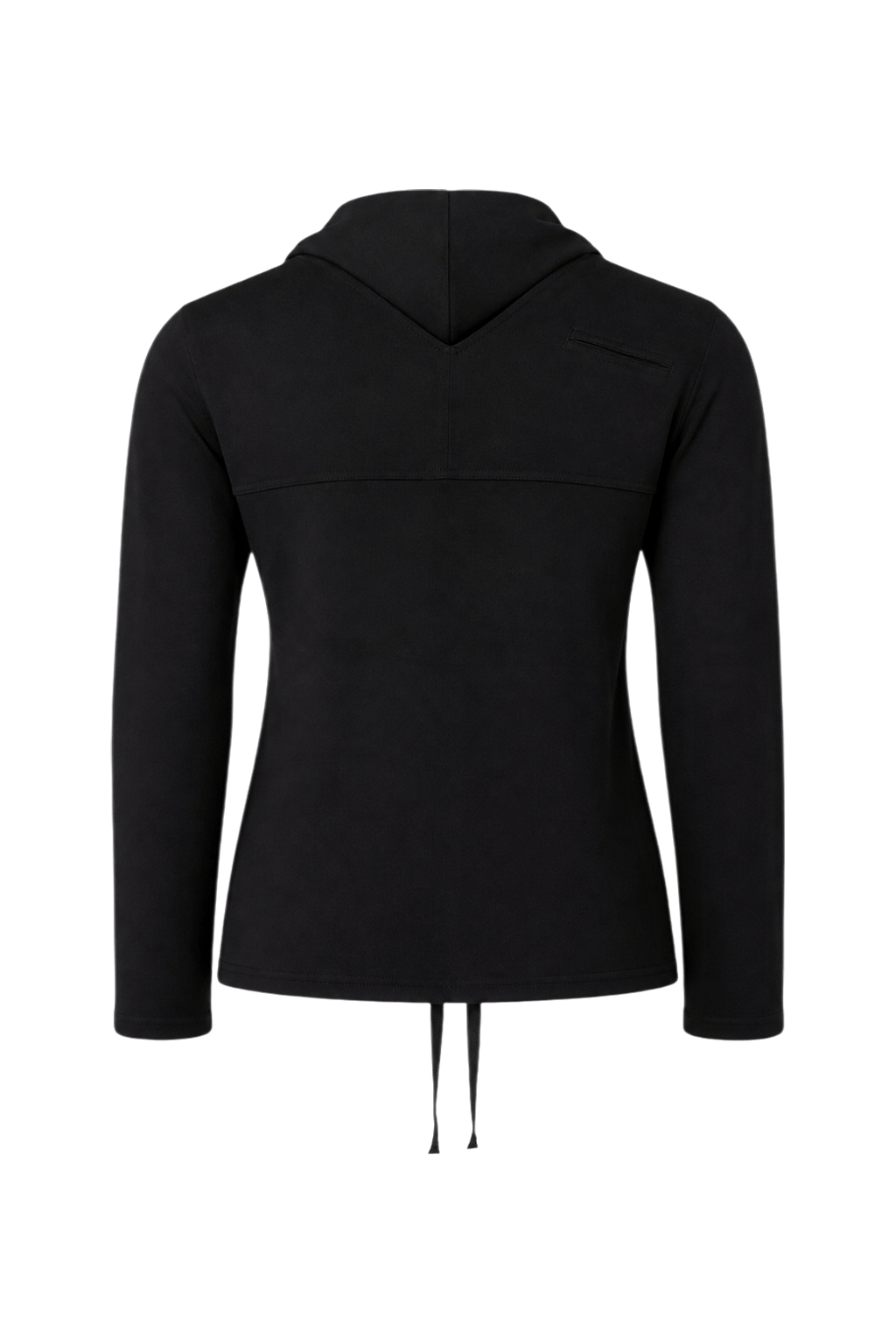 1940s Black Wool Blend Sweater - Back View
