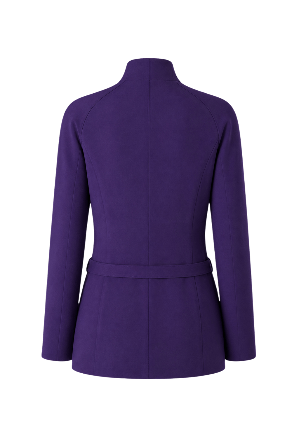 1990s Purple Wool Blend Jacket - Back View