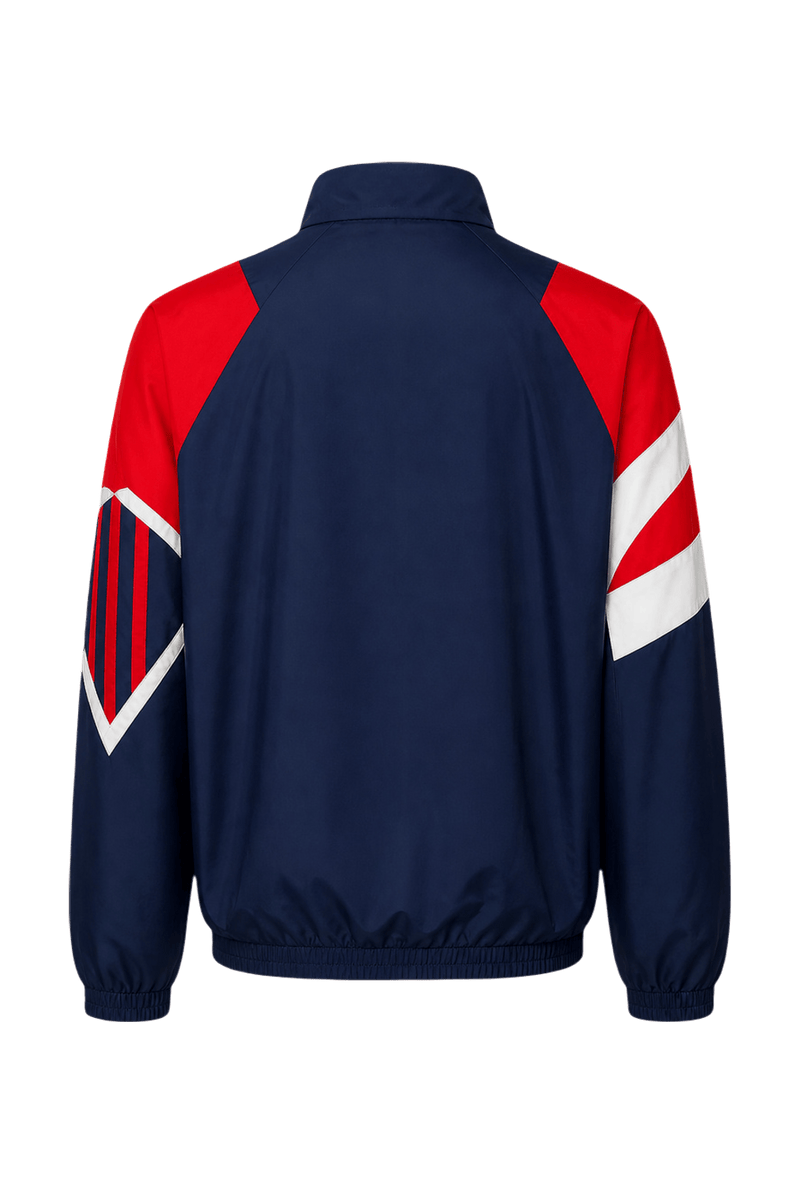 1990s Navy Blue Nylon Jacket - Back View