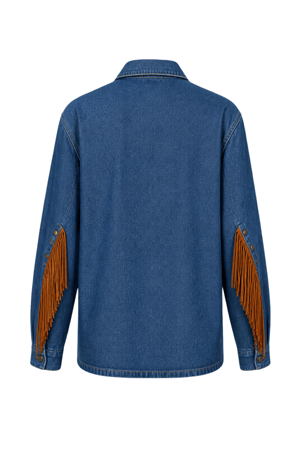 1970s Blue Denim Jacket - Back View
