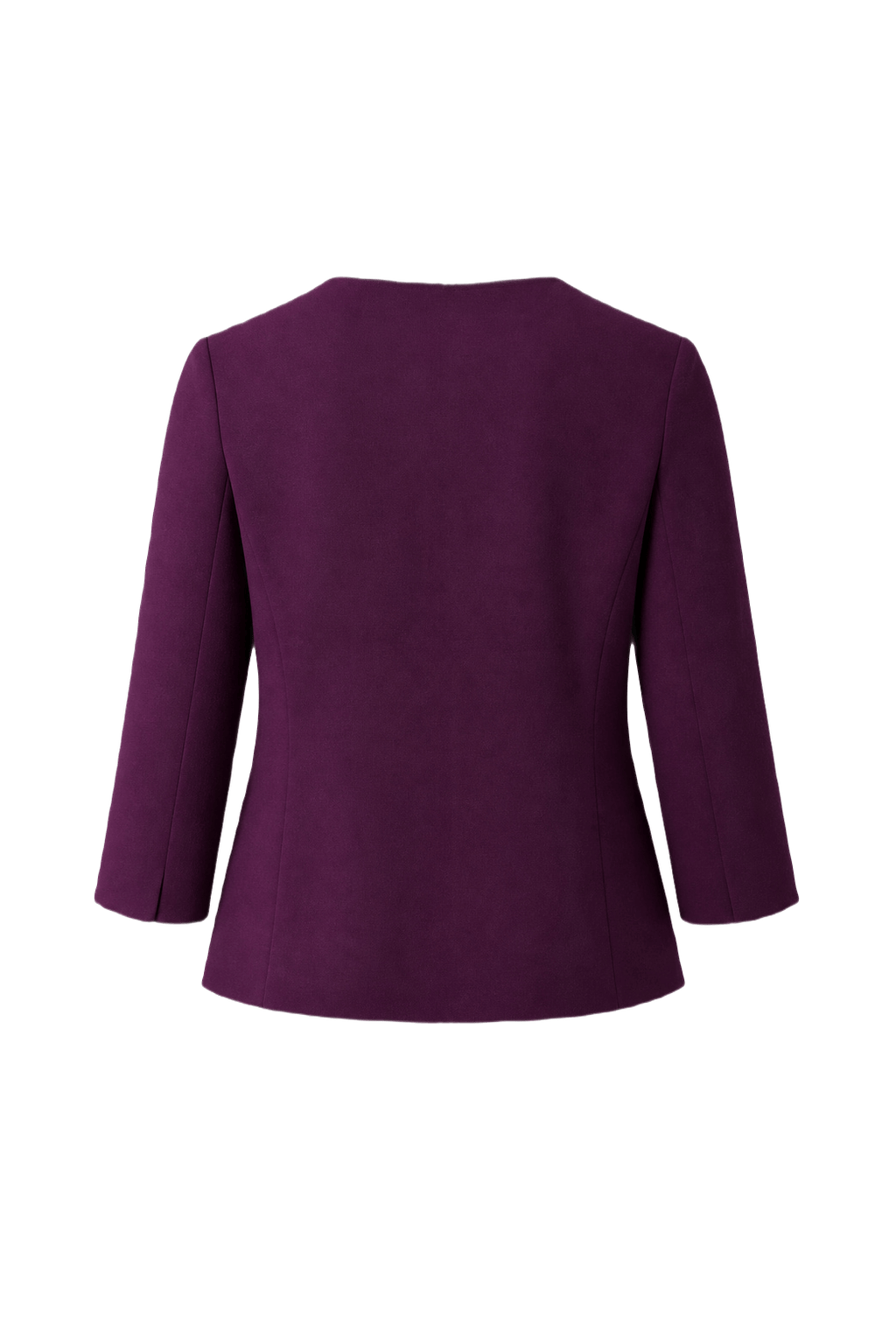 1970s Purple Polyester Blazer - Back View