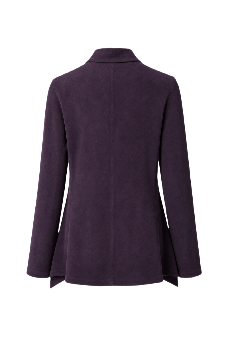 1990s Purple Suede Jacket - Back View