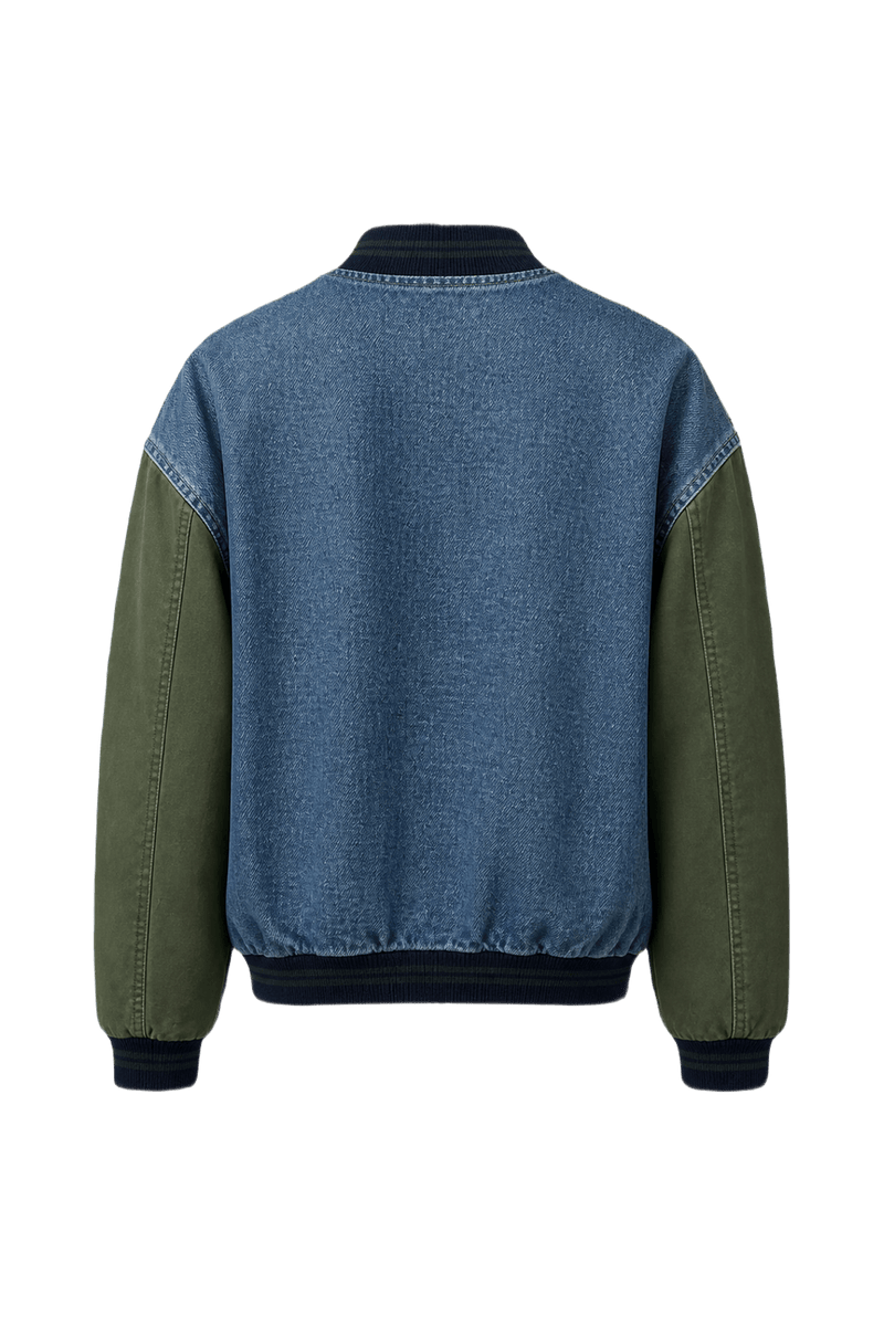 1990s Blue Denim Jacket - Back View