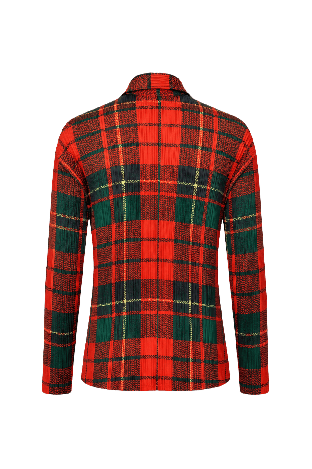 1990s Red Polyester Shirt - Back View