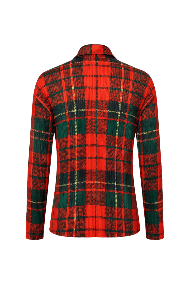 1990s Red Polyester Shirt - Back View