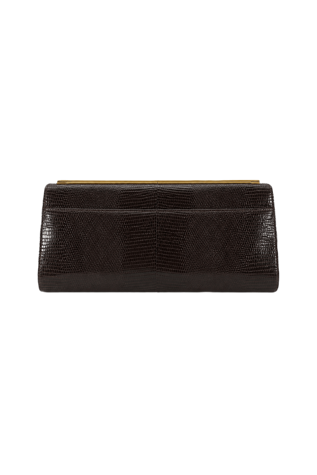 1970s Dark Brown Leather Bag - Back View