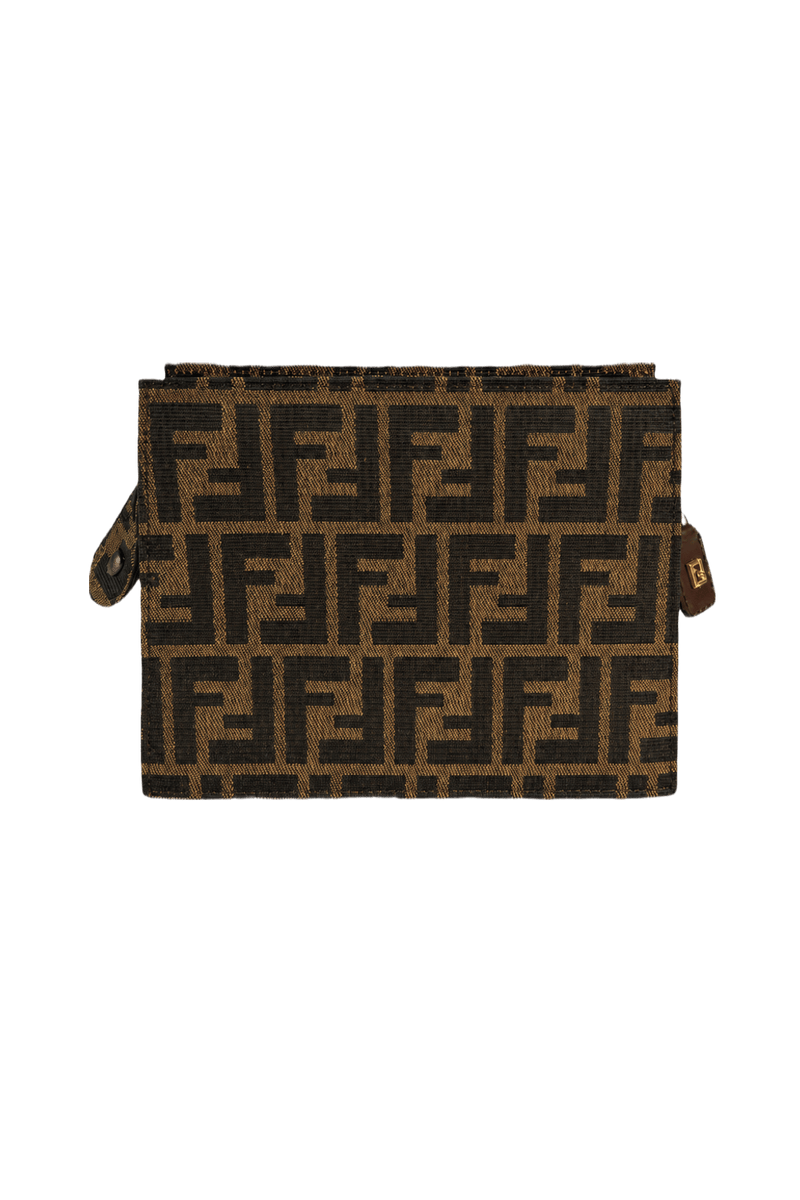 1990s Brown Canvas Bag - Back View