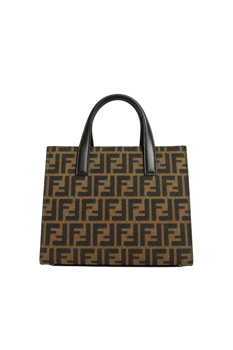 1980s Beige Canvas Bag - Back View