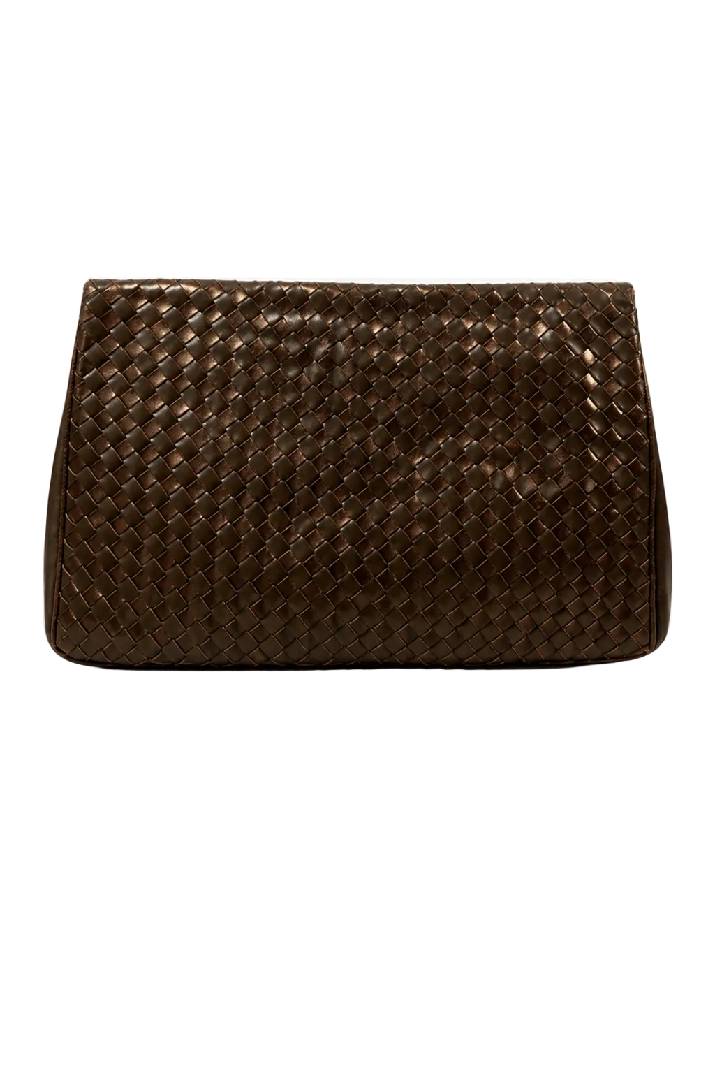 1980s Bronze Leather Bag - Back View