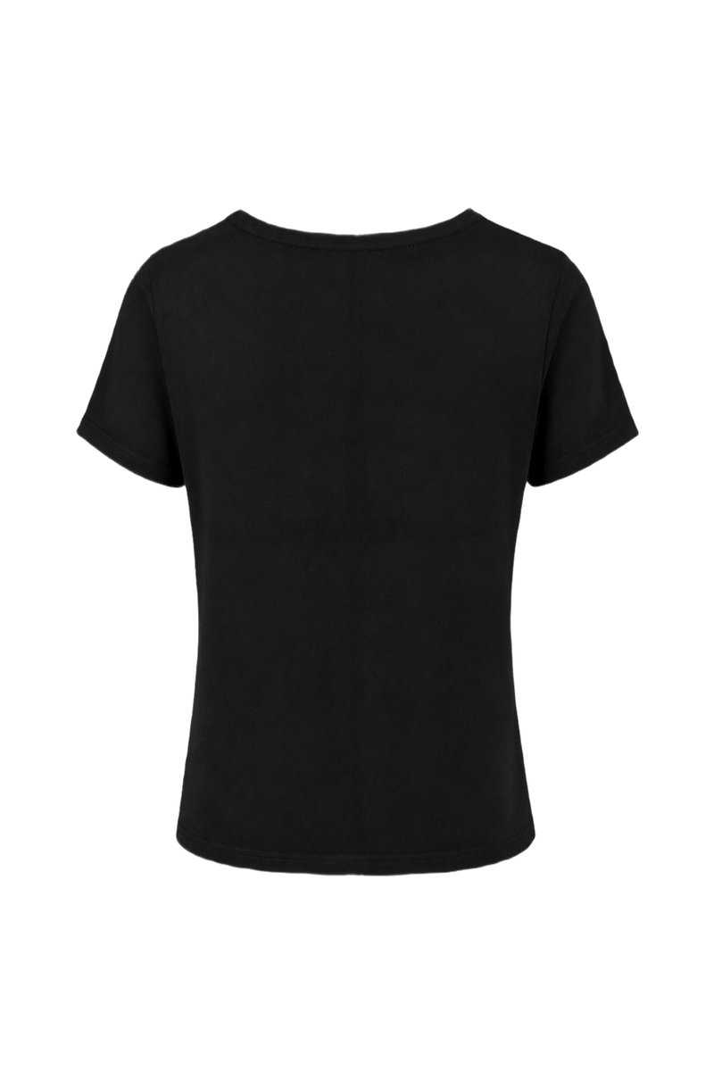 1960s Black Cotton T-Shirt - Back View