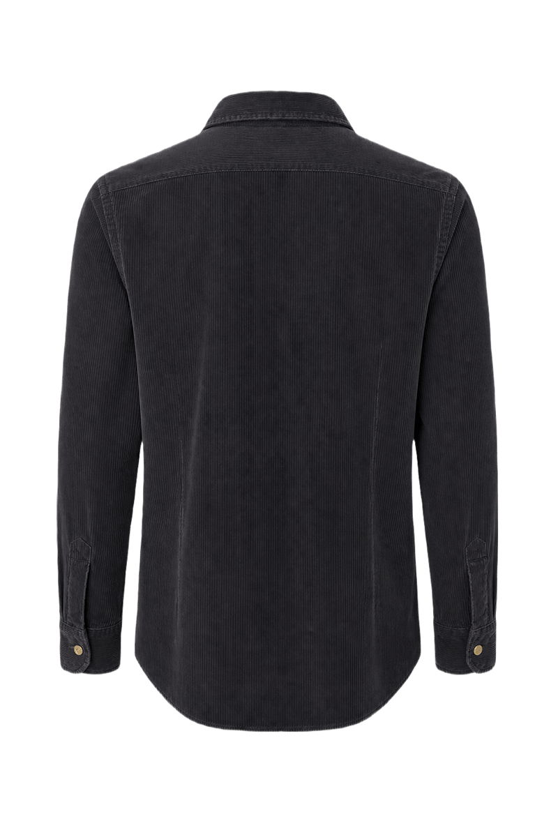 1970s Navy Blue Cotton Shirt - Back View