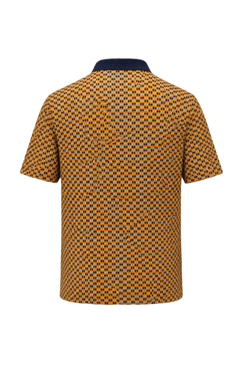 1980s Yellow Cotton Polo - Back View