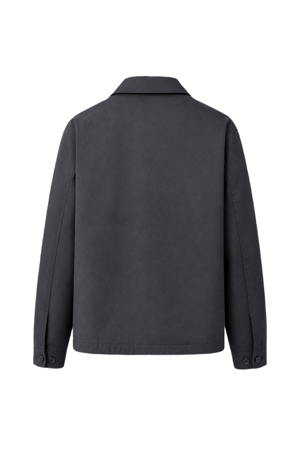 1990s Navy Blue Cotton Jacket - Back View
