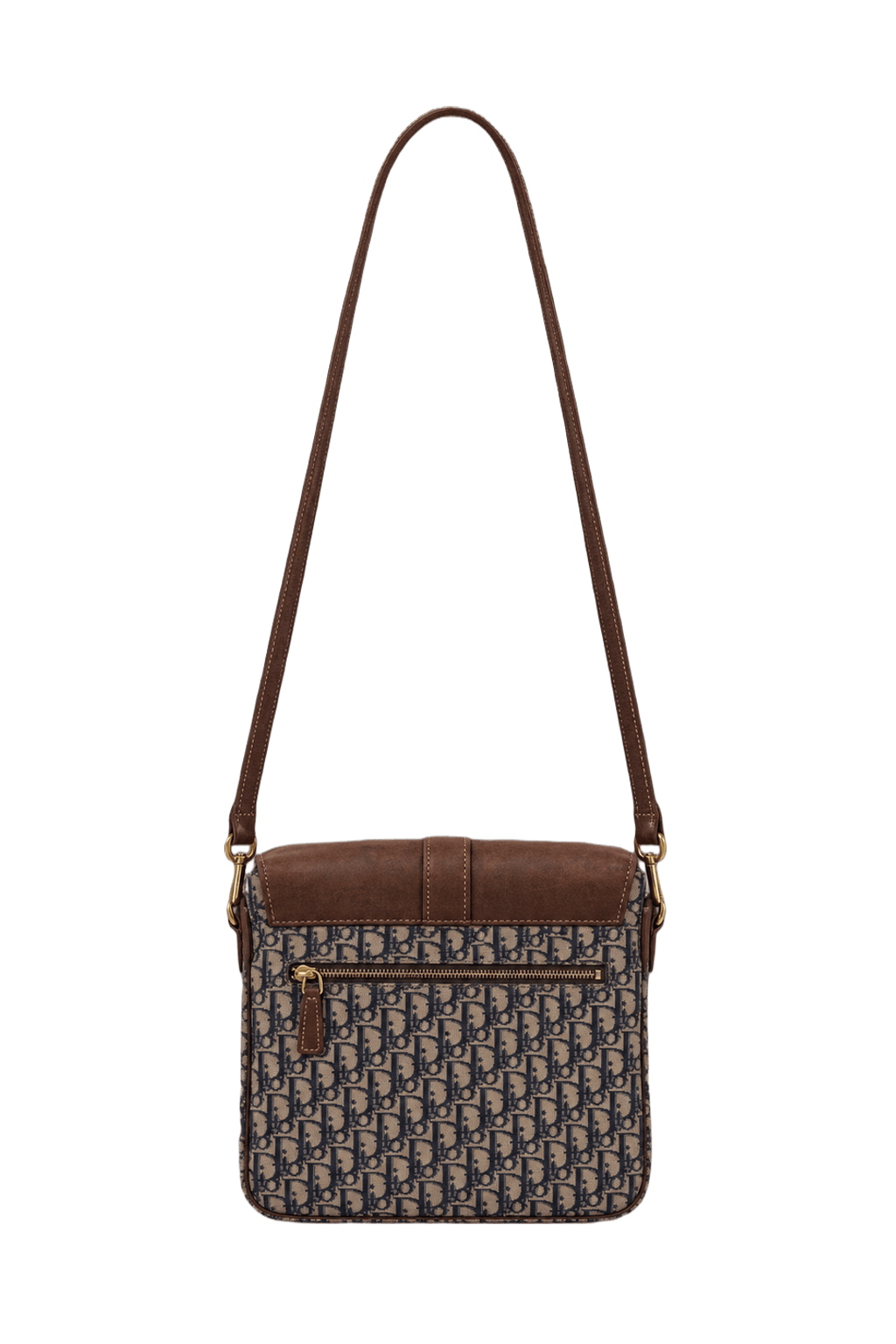 1990s Brown Leather Bag - Back View