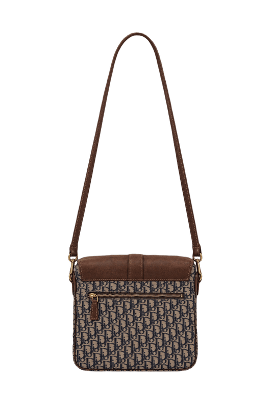 1990s Brown Leather Bag - Back View