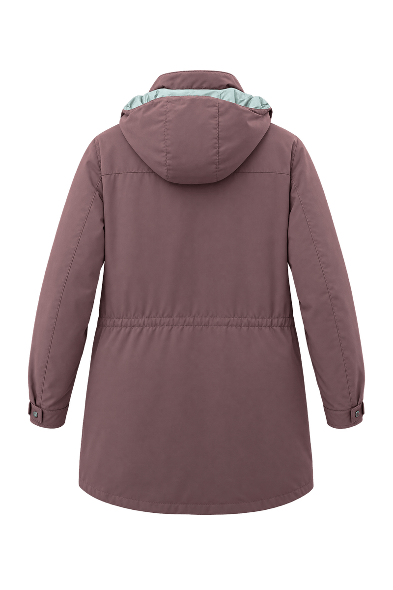 1990s Mauve Nylon Parka - Back View