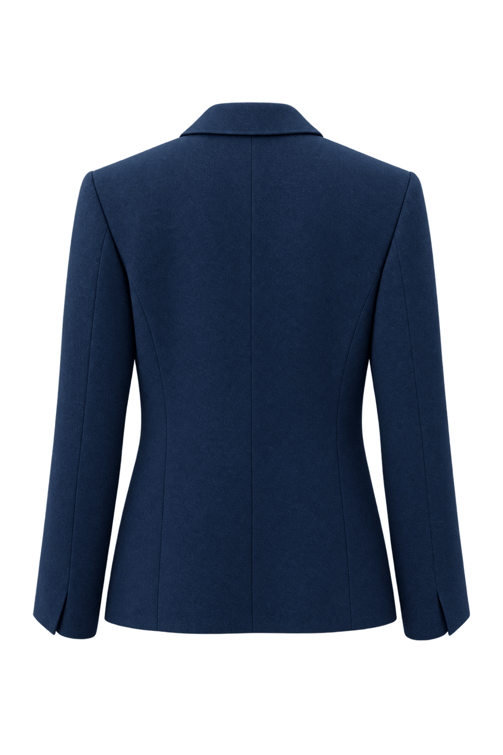 1990s Navy Wool Blend Blazer - Back View