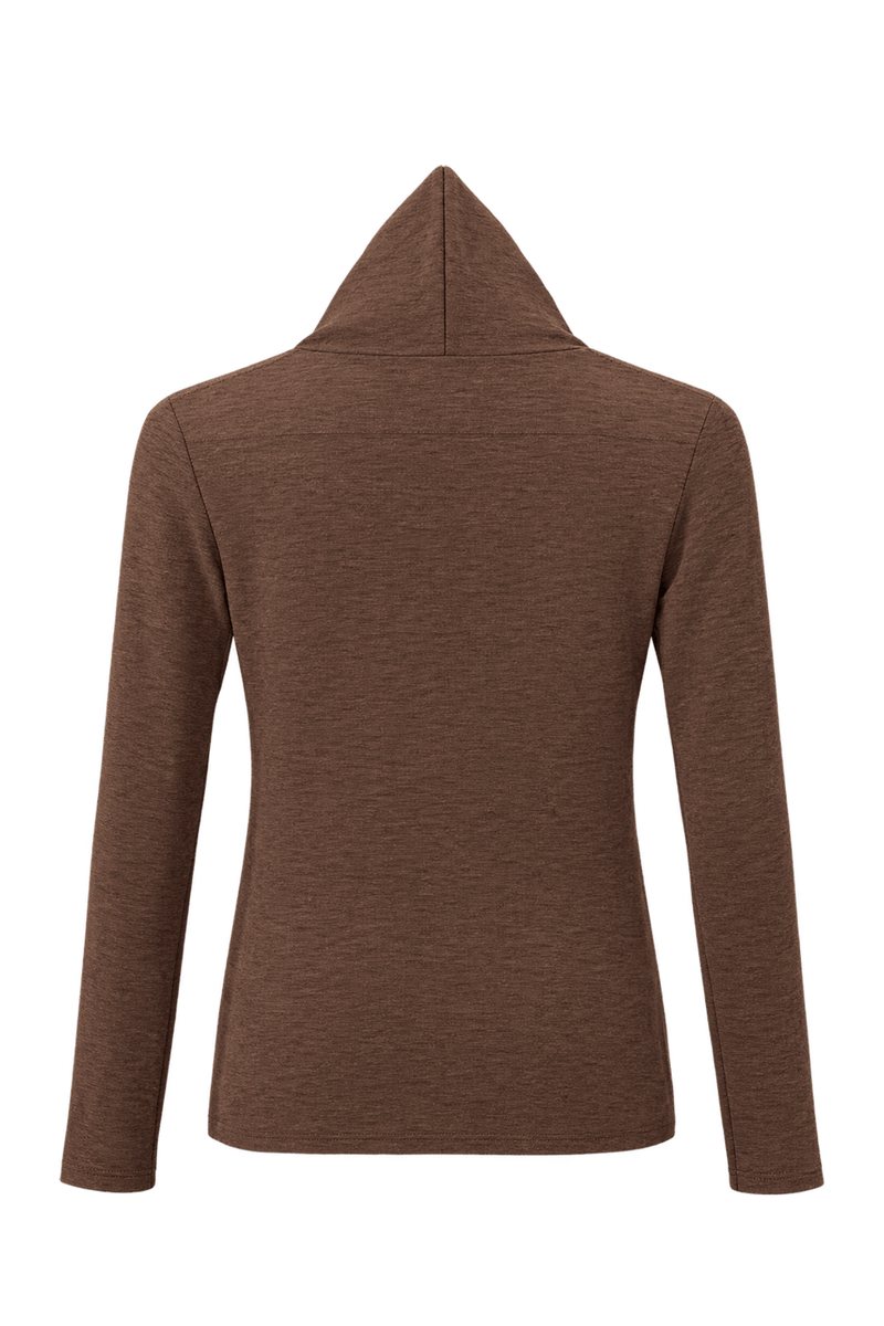 1990s Brown Cotton Blend Sweater - Back View