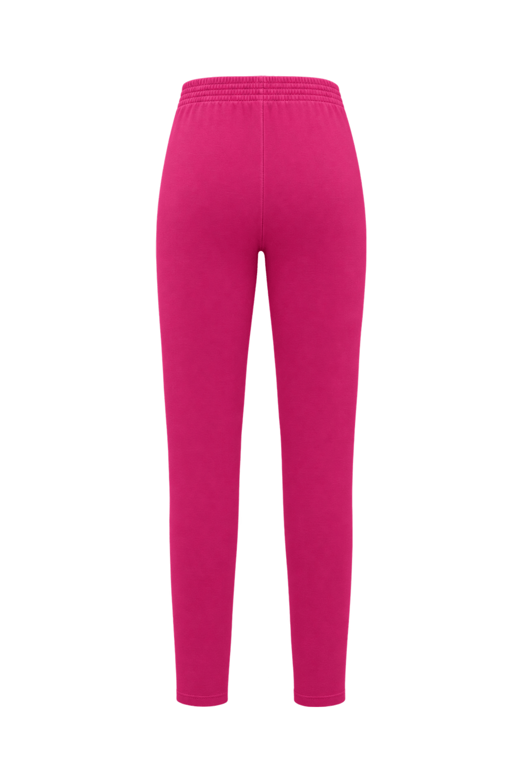 1980s Bright Pink Cotton Blend Pants - Back View