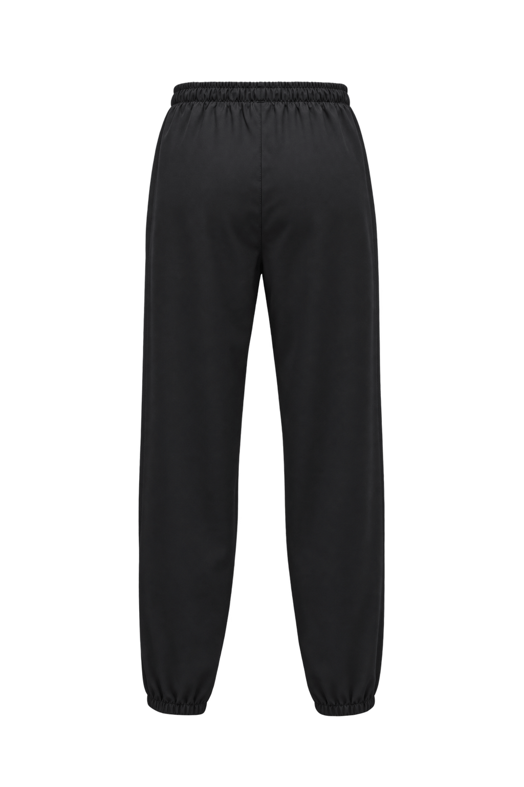 1980s Black Polyester Blend Pants - Back View