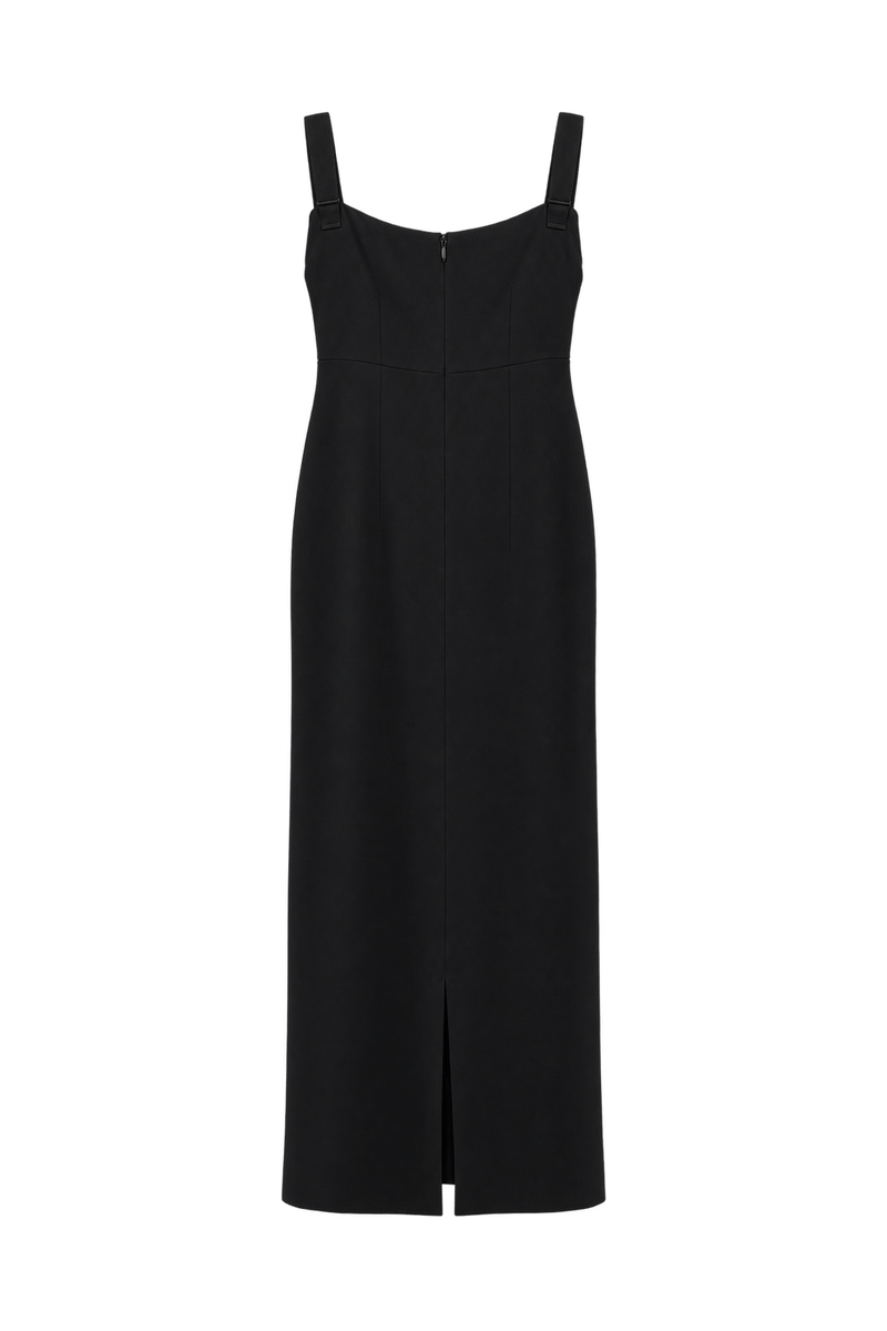 1980s Black Unknown Skirt - Back View