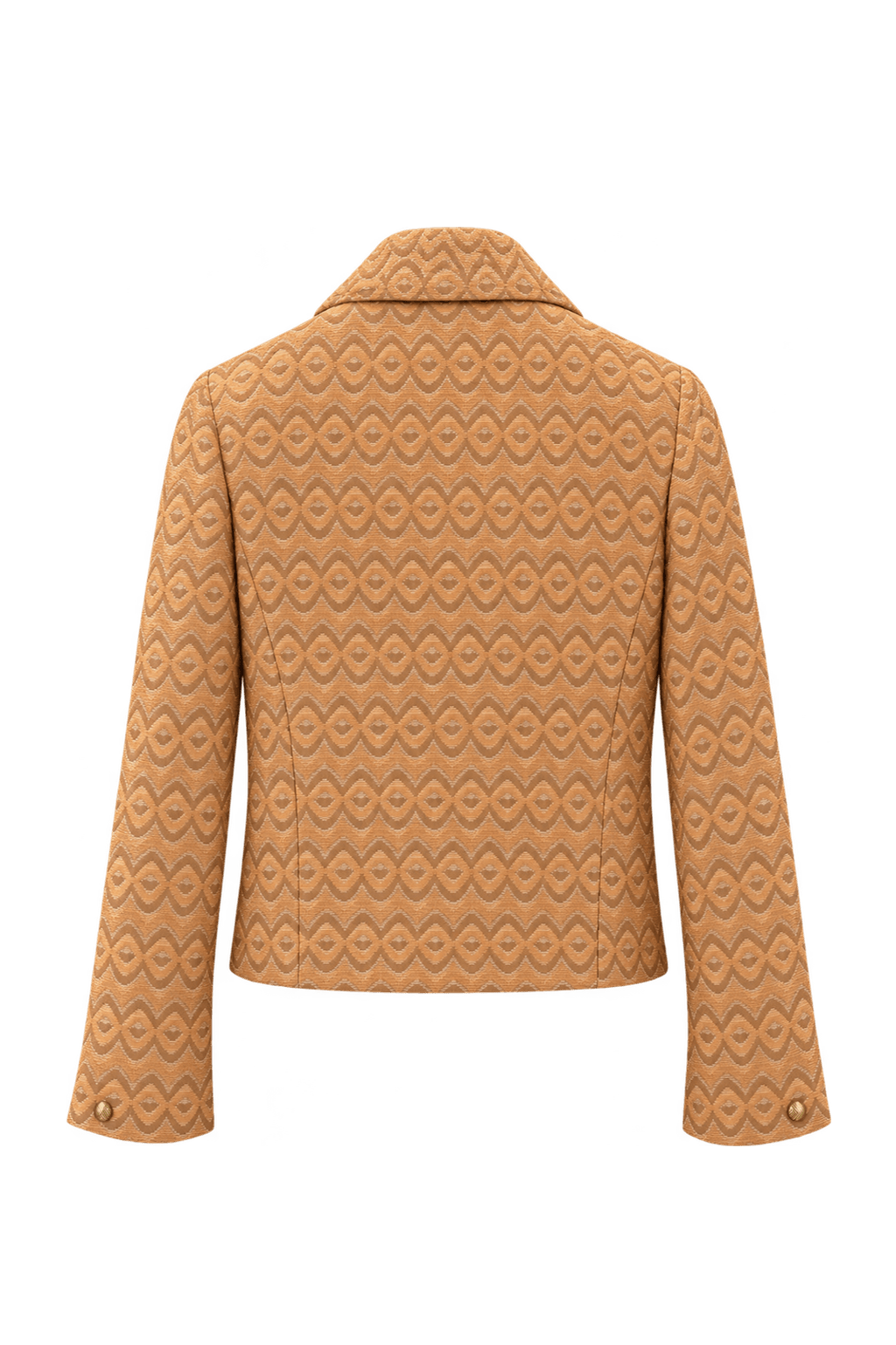 1960s Peach Cotton Blend Jacket - Back View