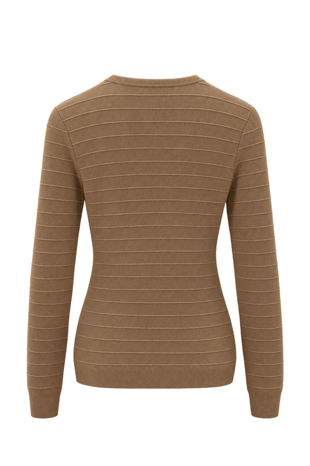 1980s Brown Wool Sweater - Back View