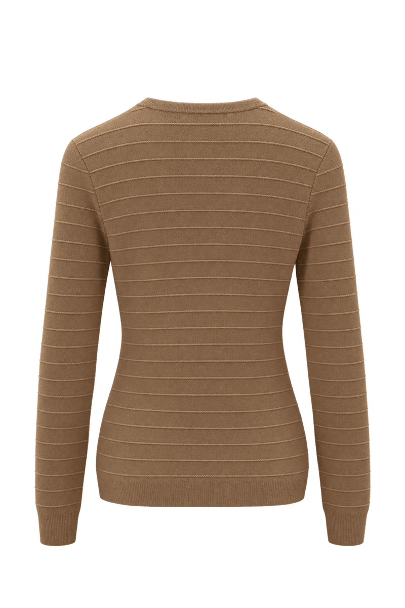 1980s Brown Wool Sweater - Back View