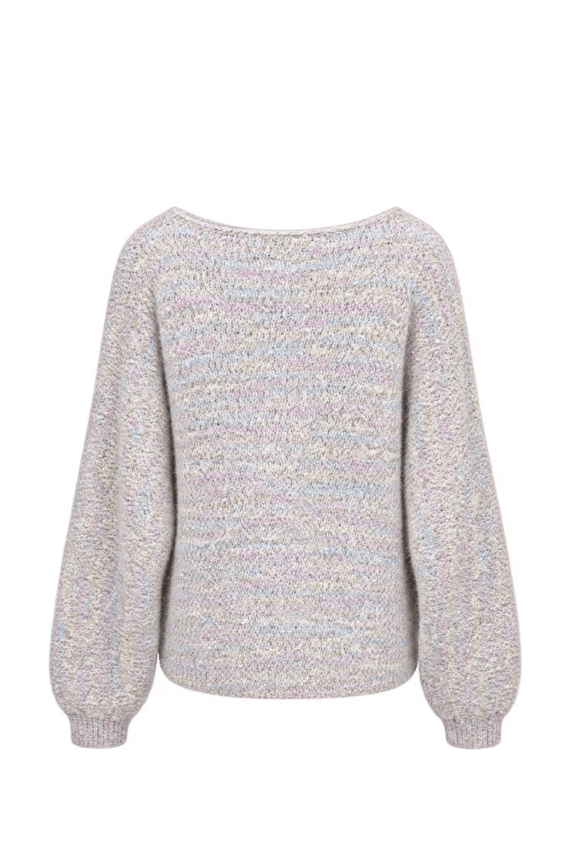 1980s Multicolor Wool Sweater - Back View