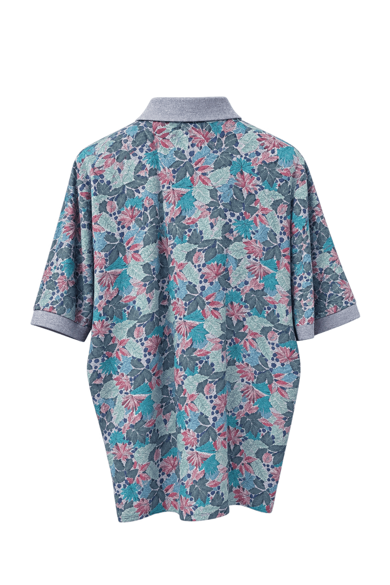 1980s Multi-color Cotton Polo - Back View