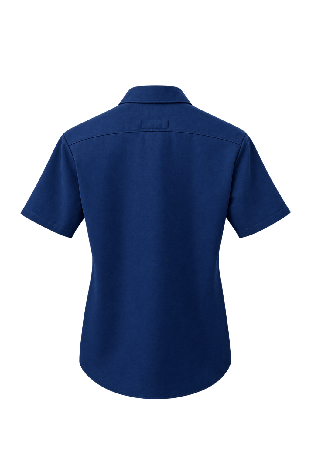 1970s Navy Blue Cotton Shirt - Back View