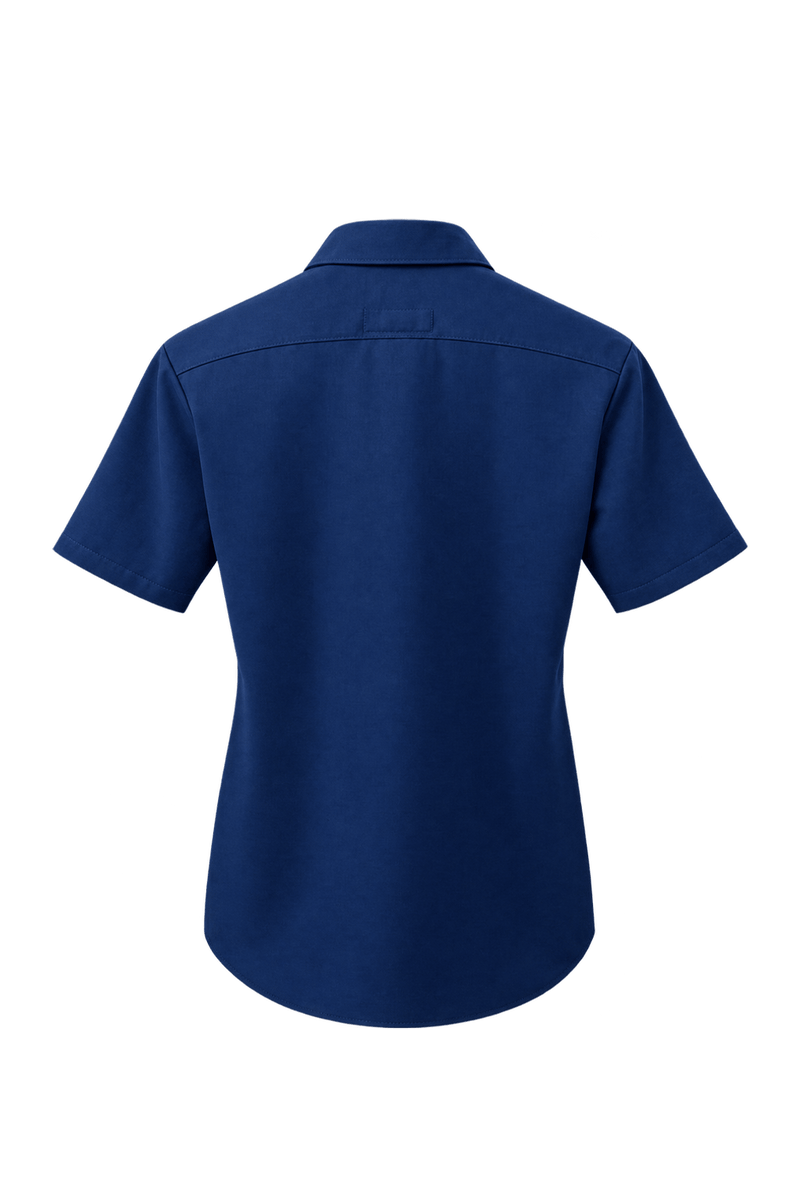 1970s Navy Blue Cotton Shirt - Back View
