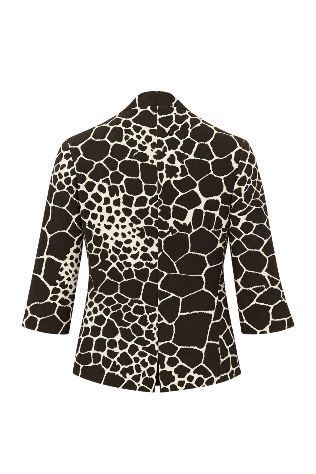 1980s Brown Cotton Blazer - Back View