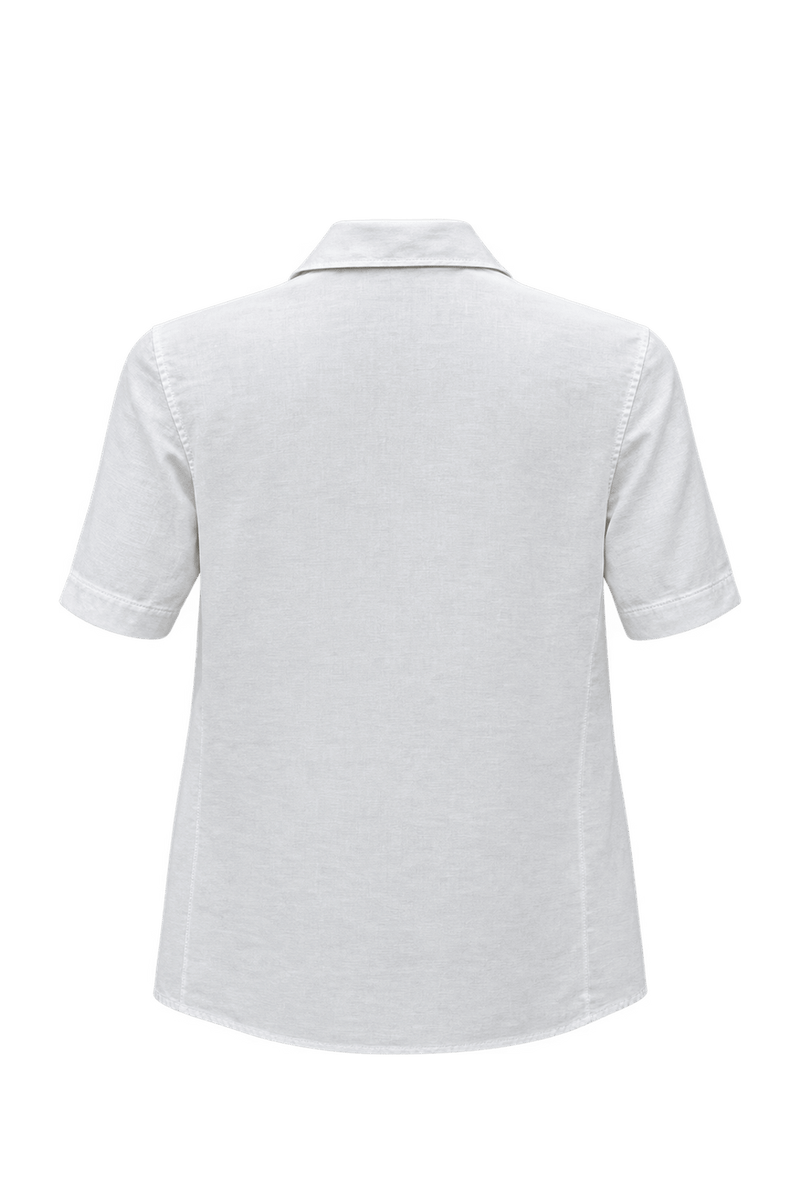 1990s White Cotton Shirt - Back View