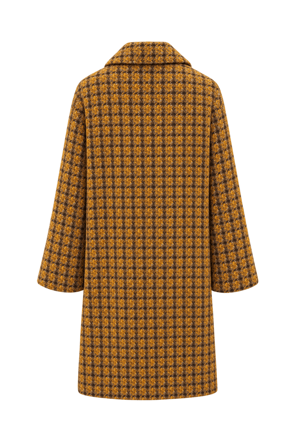 1960s Brown Wool Coat - Back View