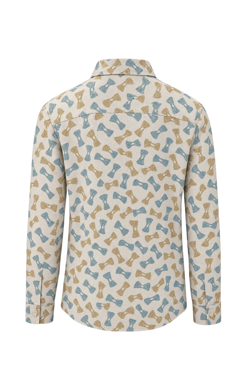 1980s Cream Cotton Shirt - Back View