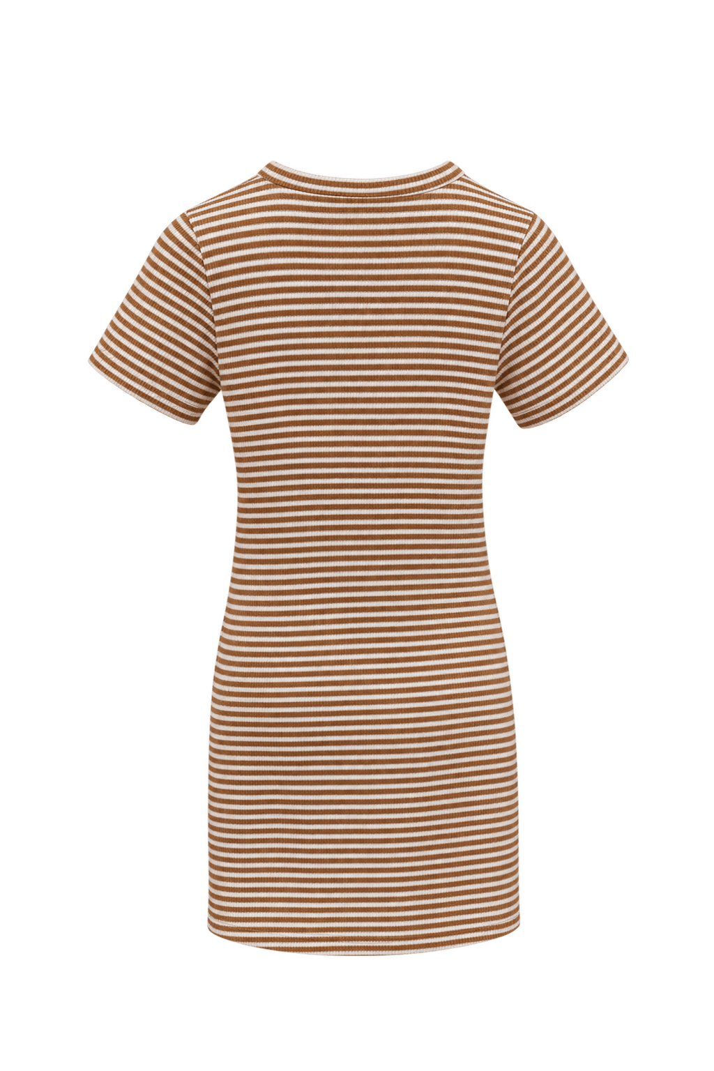 1960s Beige Cotton Mini Dress - Back View
