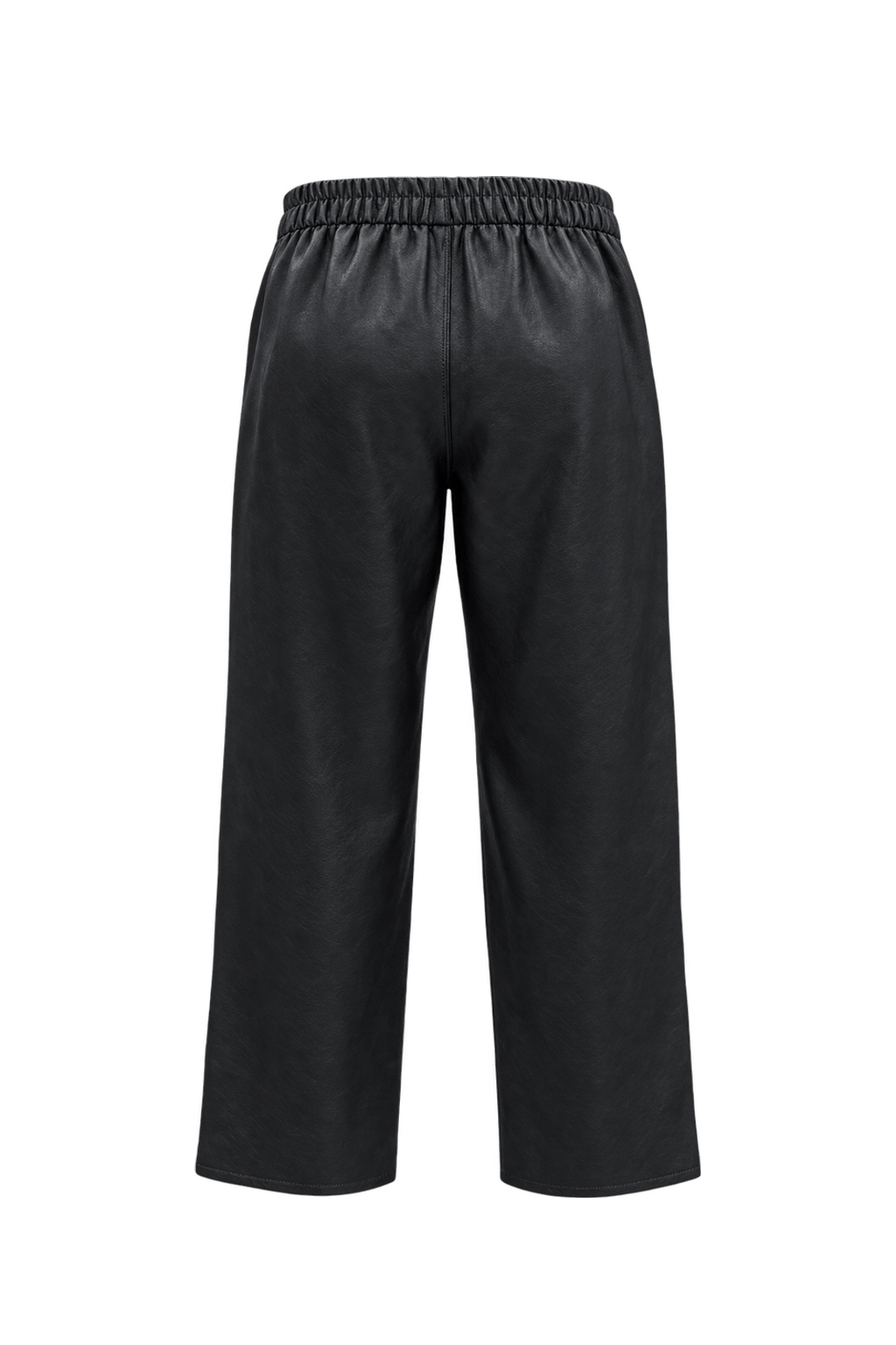 1980s Black Leather Pants - Back View