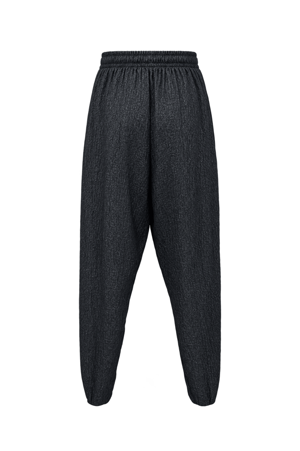 1980s Black Synthetic Blend Pants - Back View