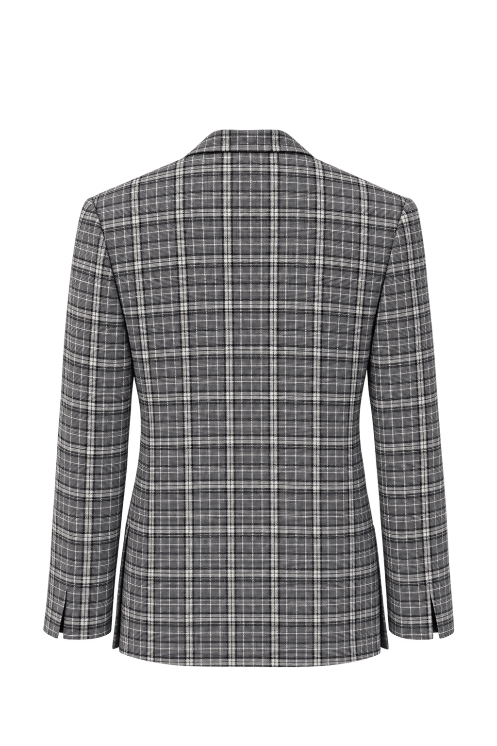 1980s Black Wool Blazer - Back View