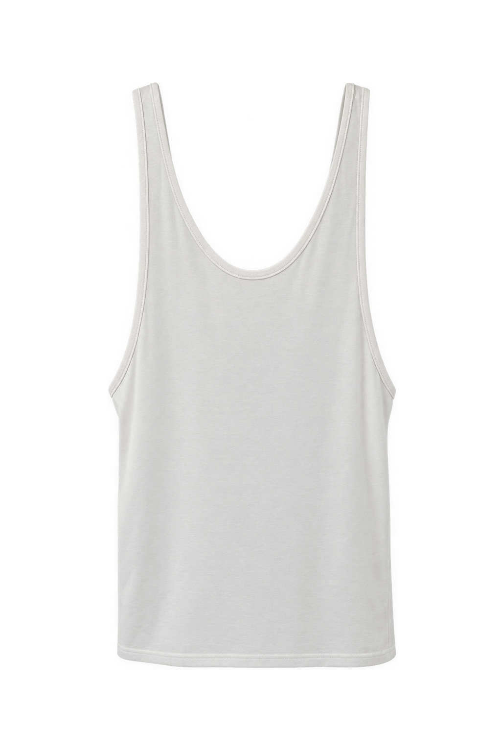1990s White Cotton Tank Top - Back View