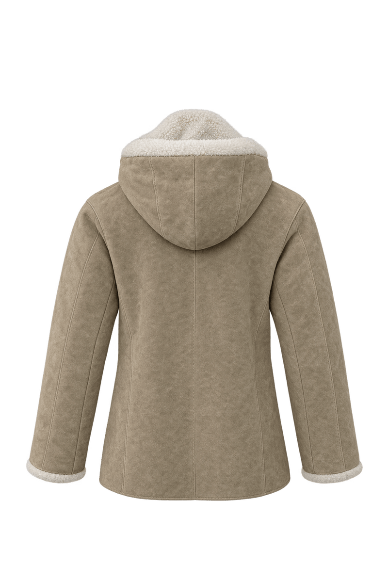 1980s Beige Suede Jacket - Back View