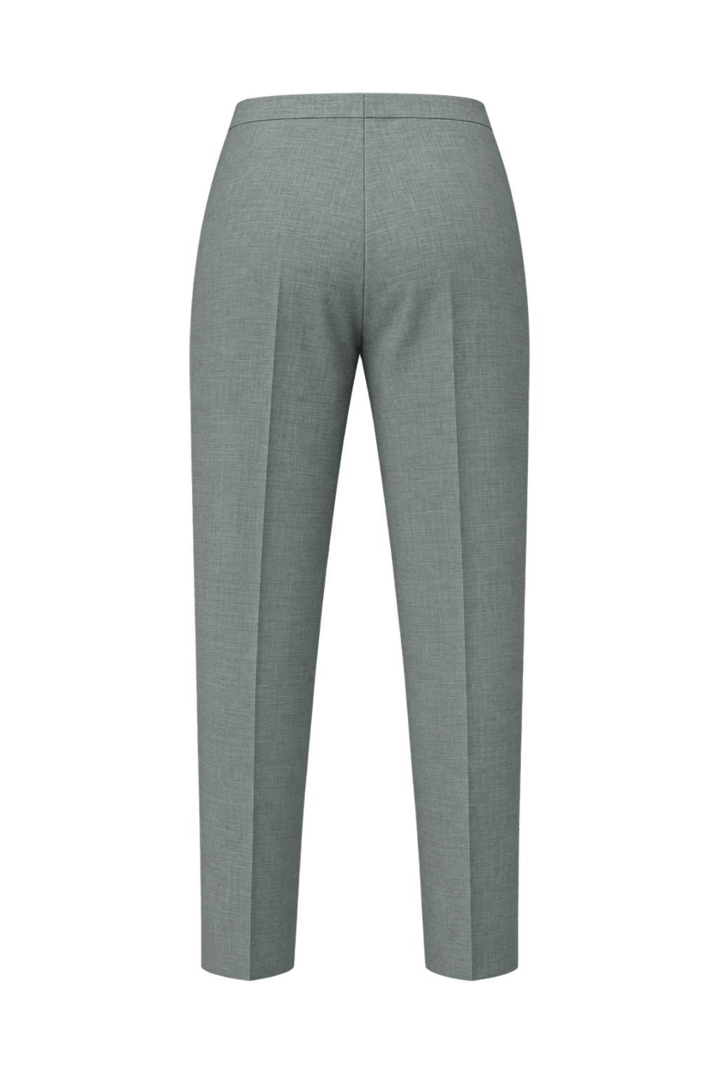 1990s Light Gray Wool Blend Trousers - Back View